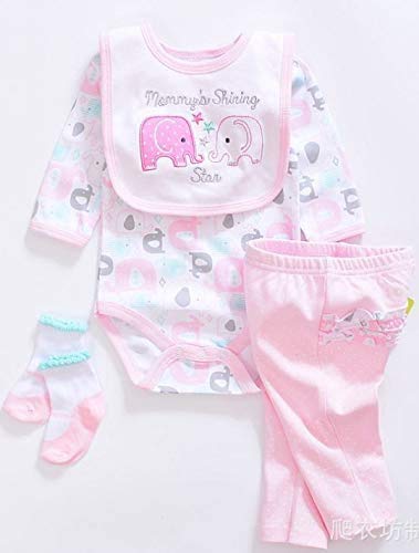 20-22 Inch Reborn Baby Doll Clothes Set - Pink Elephant Outfit for Reborn Doll Girls | Soft & Comfortable Baby Doll Accessories | Perfect for Playtime, Collecting & Gift Giving