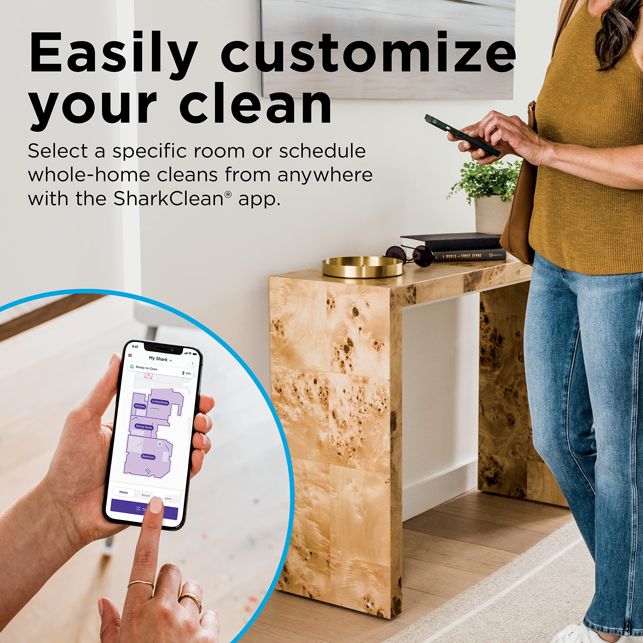 Shark R-RV2310 Matrix Robot Vacuum - Self-Cleaning Brushroll, Smart Mapping for Carpets & Hard Floors (Renewed) | Perfect for Pet Hair, Daily Cleaning & Large Homes