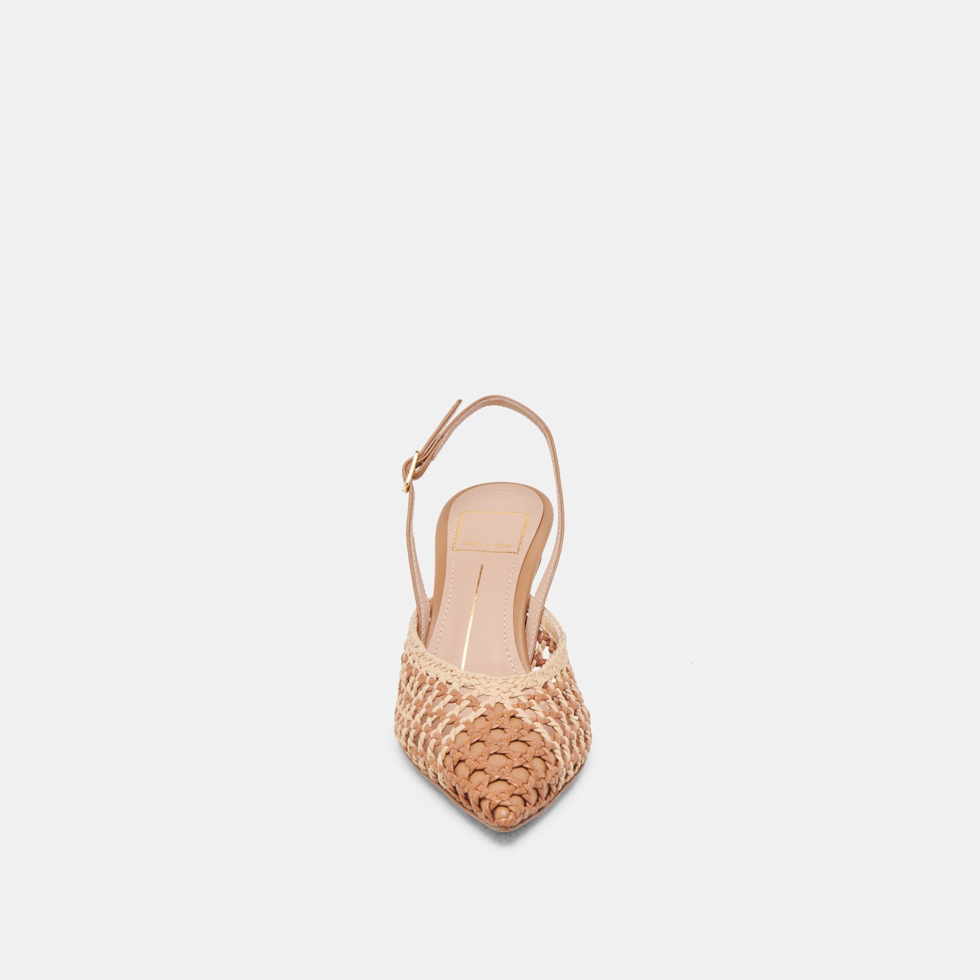 Gloria Women's Brown Woven Heels - Comfortable & Stylish High Heel Shoes for Parties, Weddings & Evening Events