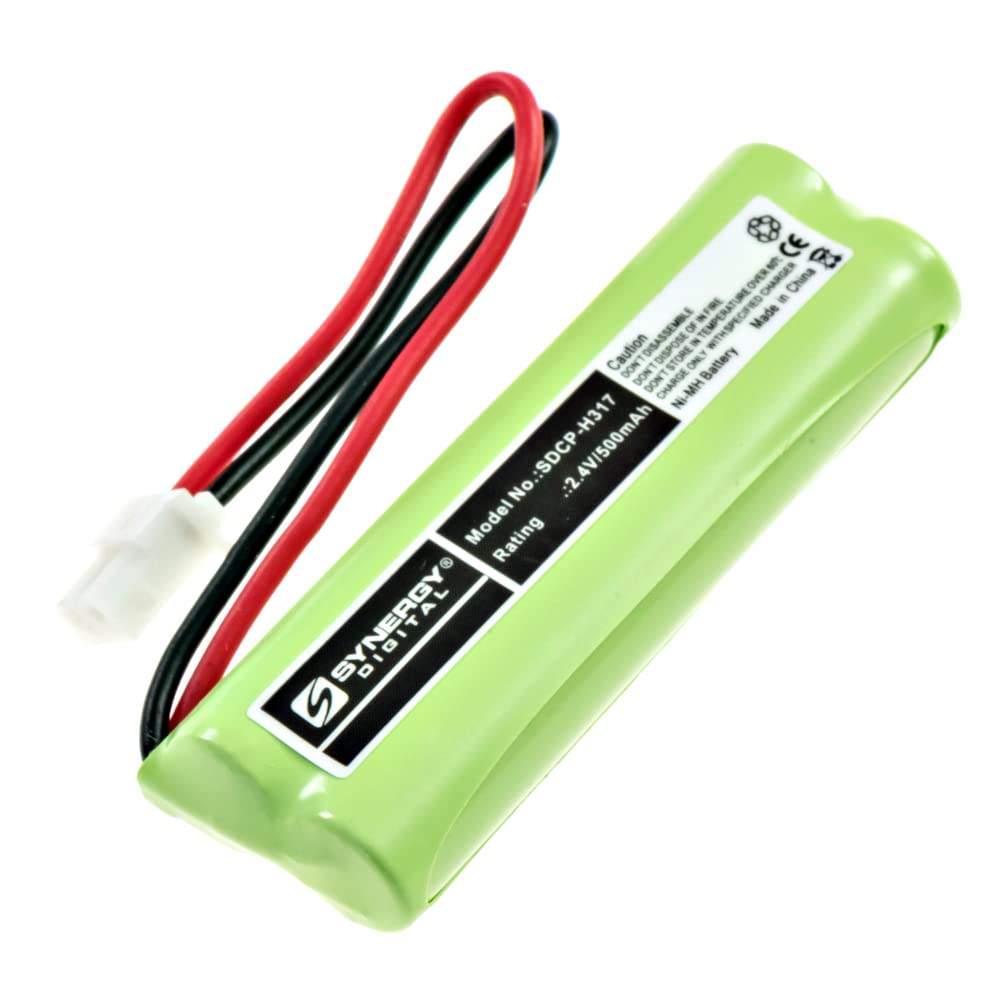 Synergy Digital Cordless Phone Batteries - 4 Pack Ni-MH 2.4V 500mAh Replacement Batteries for Vtech DS6401-16 Cordless Phone | Long-Lasting Power for Home & Office Communication