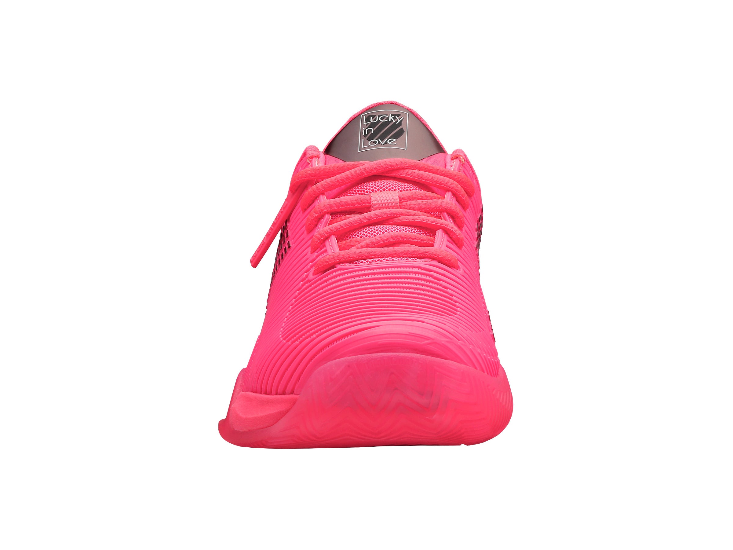 Hypercourt Supreme Lucky in Love Women's Tennis Shoes - Neon Pink/Gray Silver | Lightweight Cushioned Court Sneakers for Women | Perfect for Tennis, Gym & Casual Wear