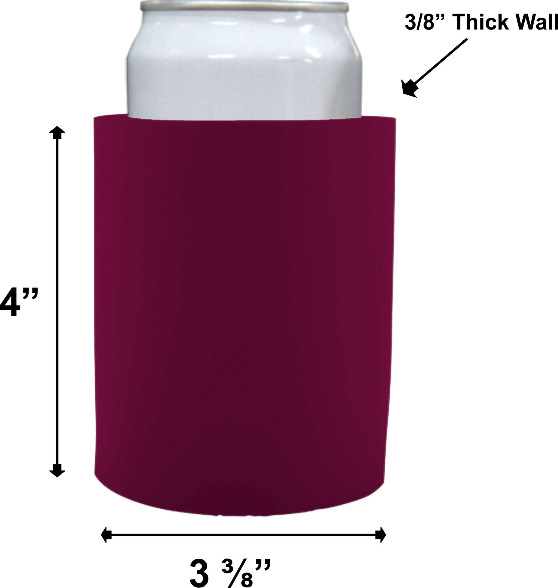 Team Thick Foam Old School Grip-It Can Cooler (Ole Miss) - Insulated Beer Koozie for Tailgating, Camping & Outdoor Parties - Officially Licensed College Merchandise
