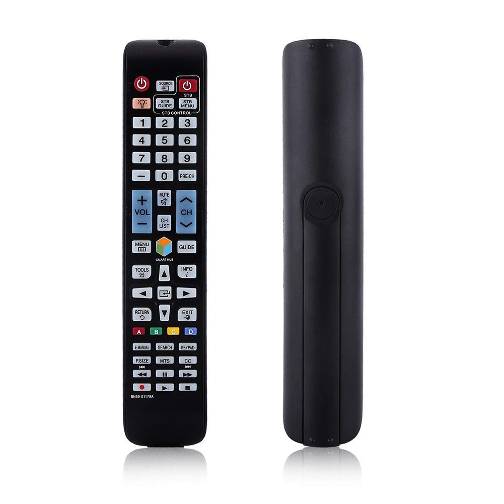 Universal BN59-01179A Replacement Remote Control for Samsung LCD LED Smart TVs - Compatible with Multiple TV Models (Great for Living Room, Bedroom & Home Theater Use)