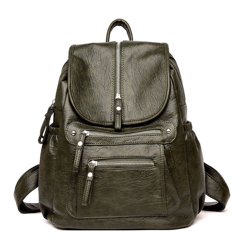 Vegan Leather Backpack for Women & Men - Eco-Friendly PU Leather Laptop Backpack - Stylish & Durable for Work, School, Travel & Daily Use