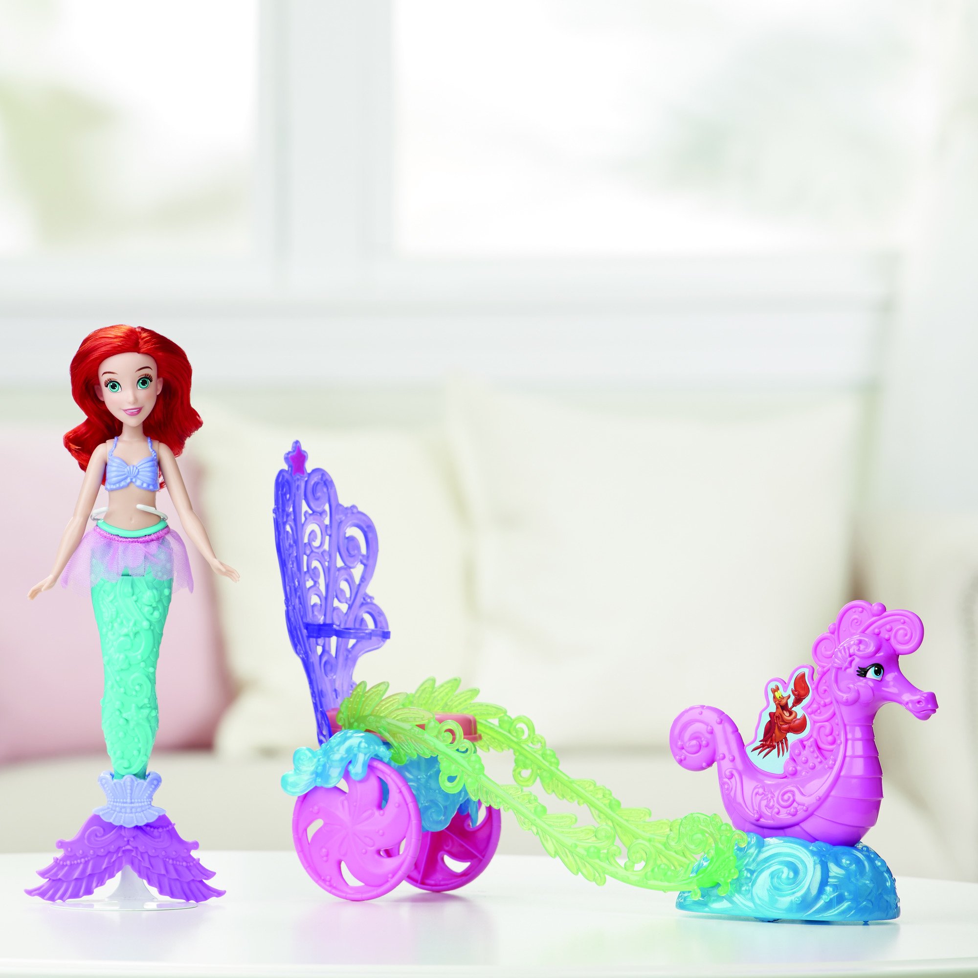 Disney Princess Under The Sea Carriage Fashion Doll - Ariel The Little Mermaid Collectible Toy for Kids, Birthday Gift & Playtime Fun