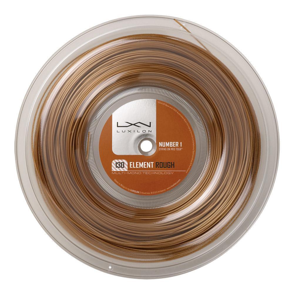 Element Rough 1.30mm/16G Tennis String Reel - Bronze Color | Professional Tennis String for Spin & Control | Perfect for Competitive Players & Stringers