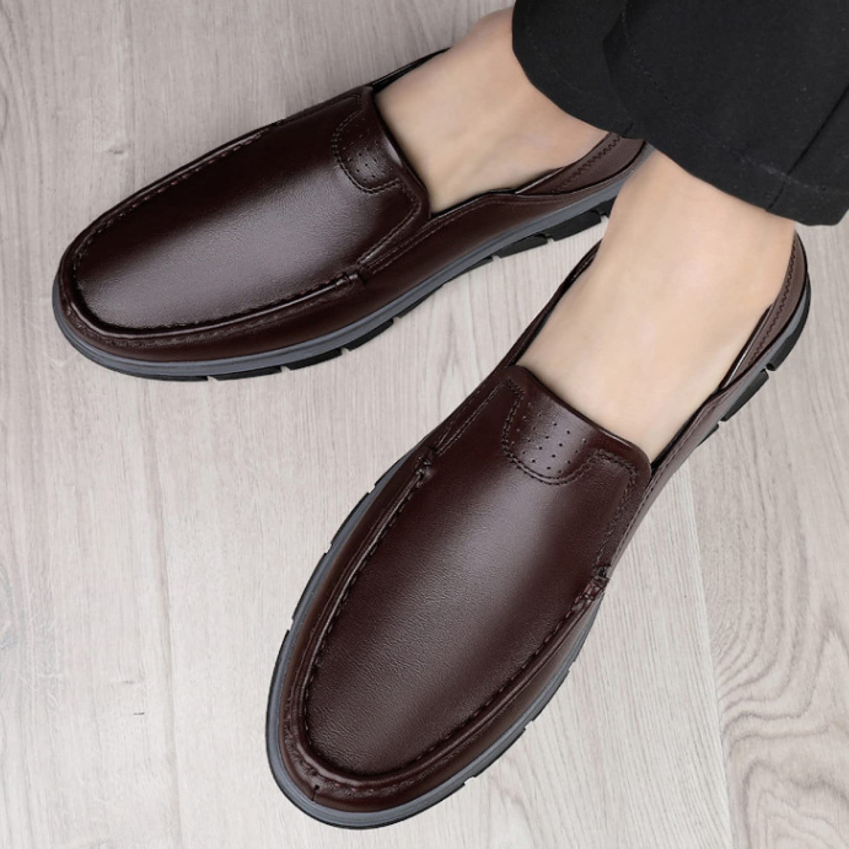 Hoxekle Men's Casual Loafers - Slip On Dress Shoes, Comfortable Penny Loafers for Driving, Boating & Outdoor Activities | Perfect for Business Casual, Office & Leisure Wear