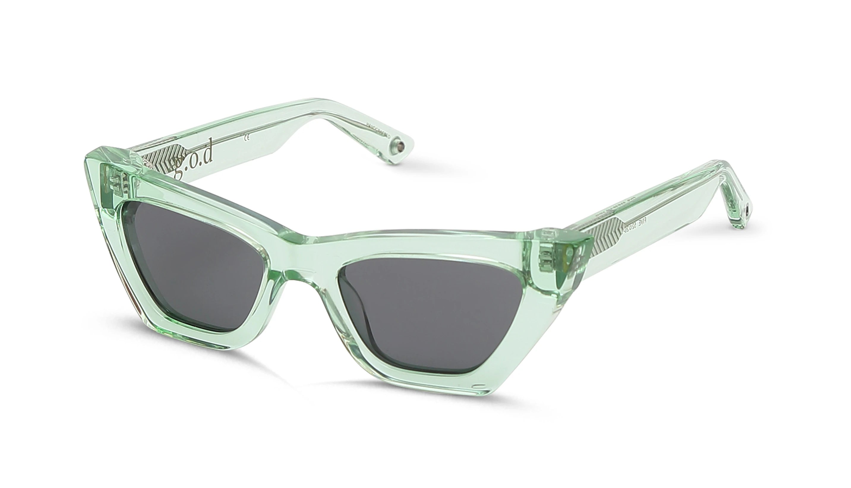 GOD FIVE Polarized Sunglasses for Men & Women - Mint Green Lens UV Protection - Perfect for Driving, Beach, and Outdoor Activities