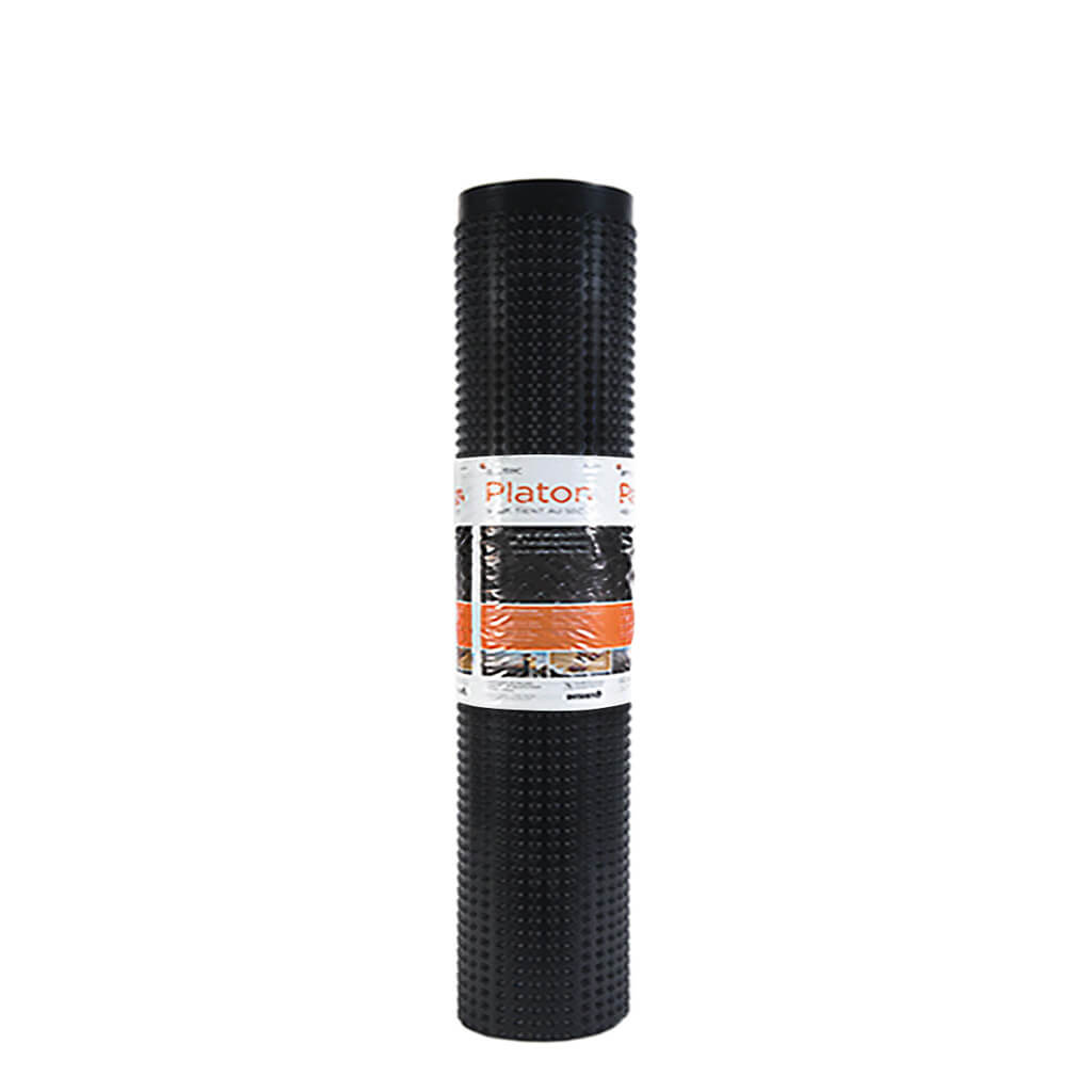 6.95 ft. x 65.6 ft. Platon Foundation Wrap Membrane - Waterproof Barrier for Basements & Crawl Spaces (445 sq. ft. per Roll) - Ideal for Home Construction & Foundation Protection