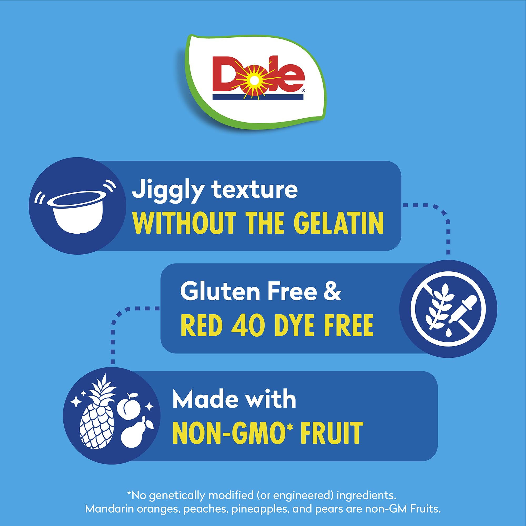 Dole Fruit Cups Variety Pack - Diced Peaches, Mandarin Oranges & Mixed Fruit in Gel - 4.3 oz (12 Pack) | Healthy Snacks for Kids Lunch Boxes, Office Break & On-the-Go Nutrition