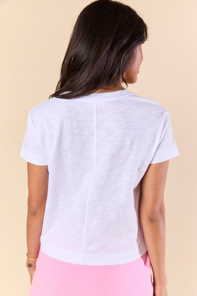 Easy Fit Short Sleeve White Boxy Tee for Women - Comfortable Loose Fit Casual T-Shirt | Perfect for Everyday Wear, Weekend Outfits and Layering