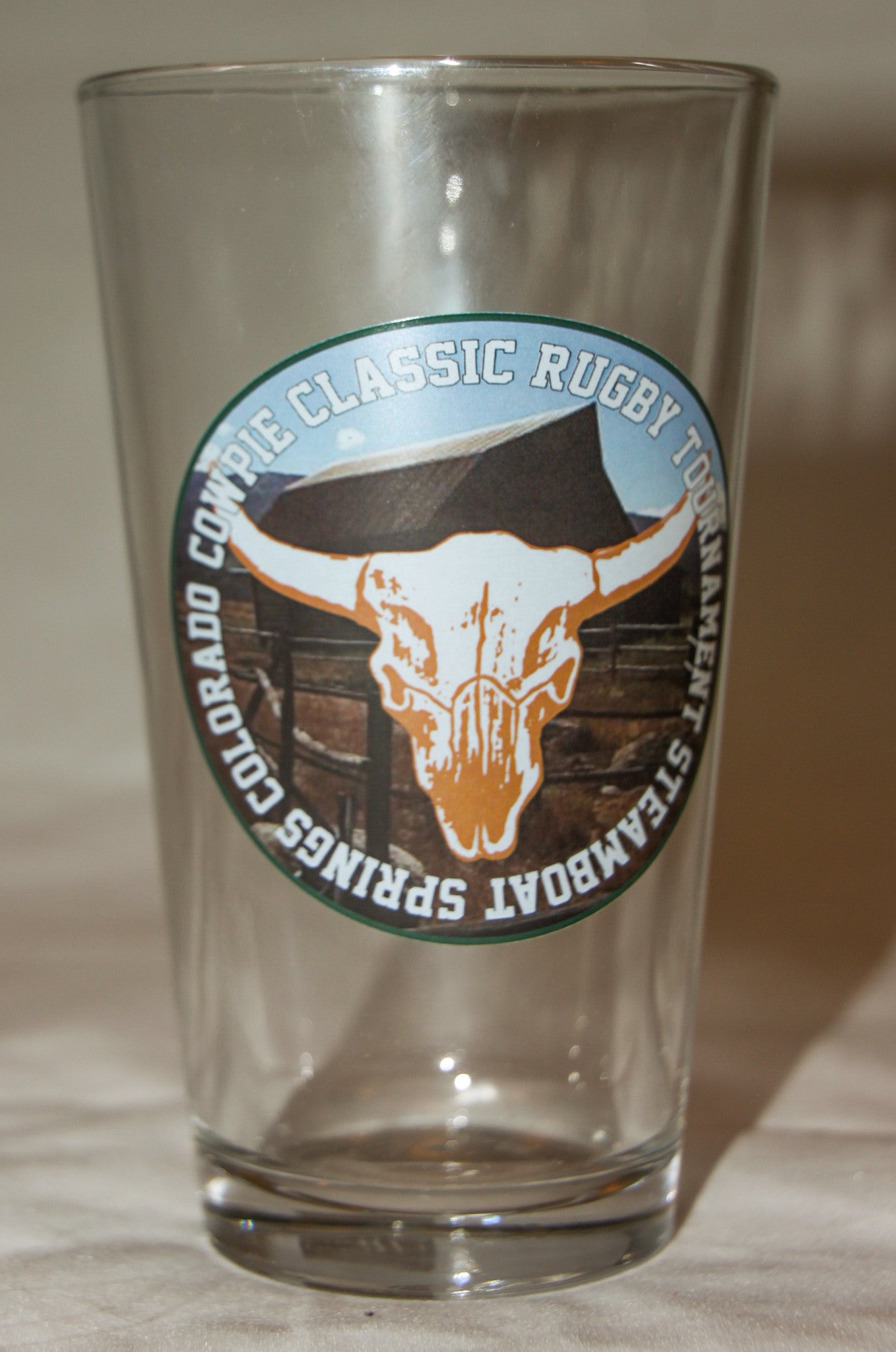 Cowpie Rugby Pint Glass - 16oz Beer Mug for Rugby Fans - Perfect for Game Day, Pubs, and Sports Bars