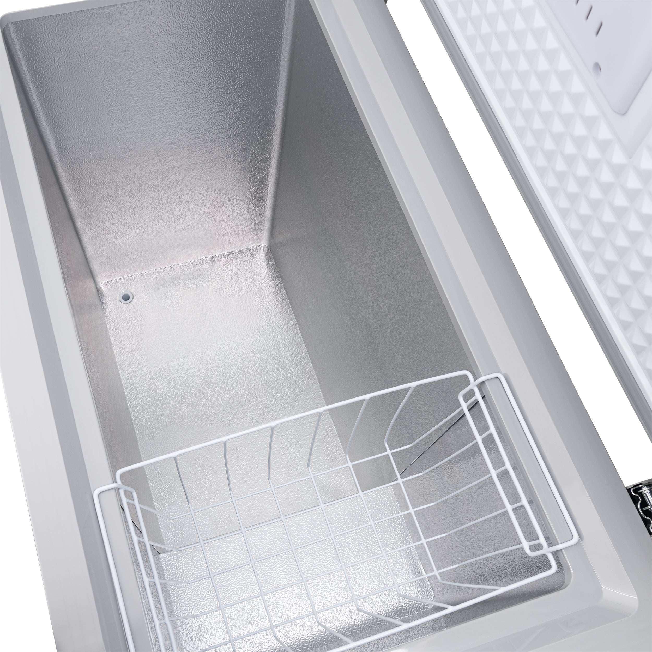 Newair® 6.7 Cu. Ft. Compact Chest Freezer - Energy Efficient, Ultra Quiet Deep Freezer for Home, Garage, or Basement - Cool Gray (Perfect for Meal Prep, Bulk Food Storage & Beverage Cooling)