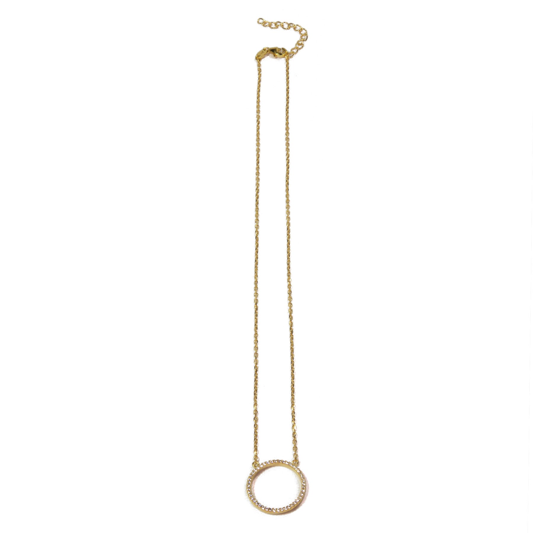 Copy of Halo Necklace - Elegant Gold Plated Pendant for Women | Perfect for Weddings, Anniversaries & Special Occasions