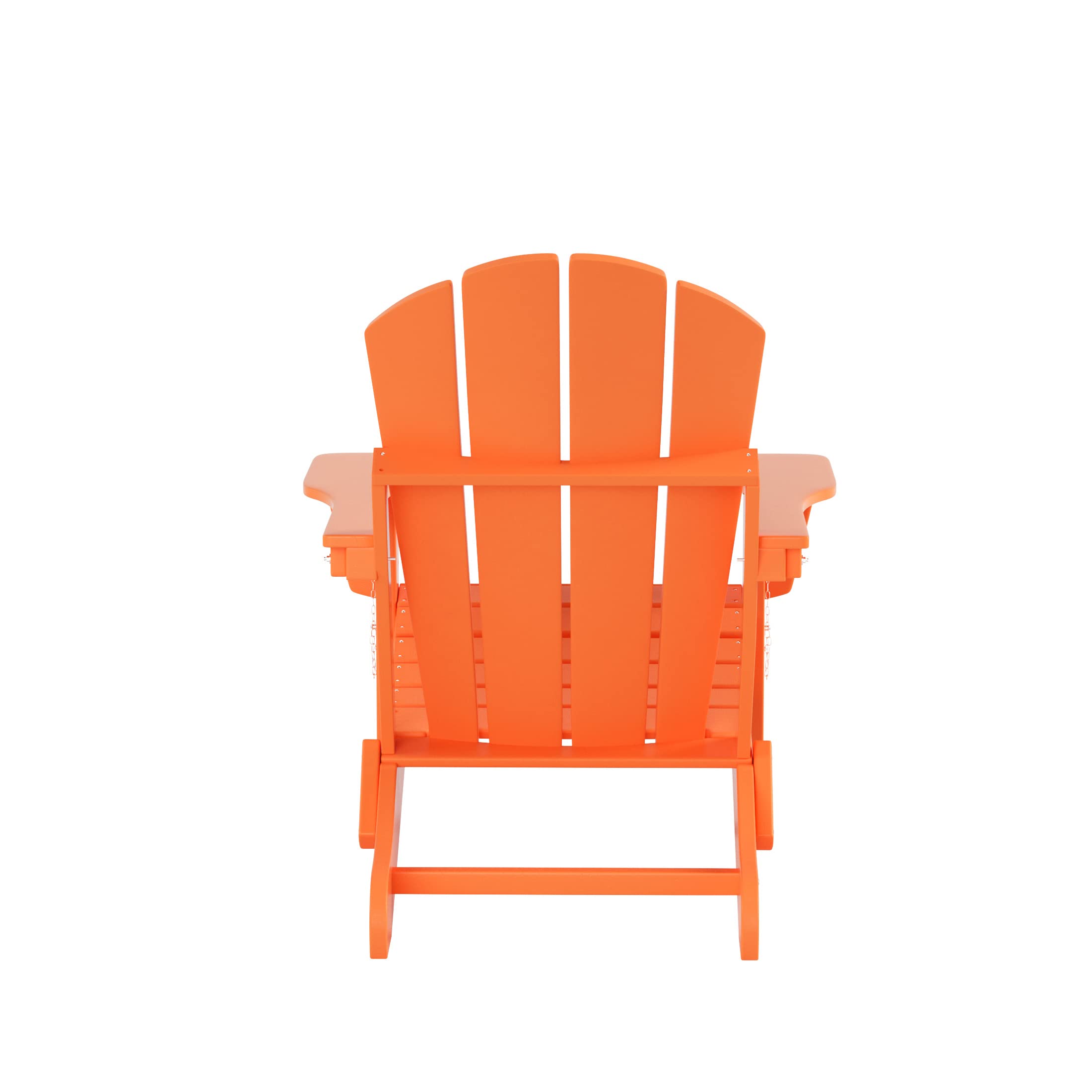 HDPE Adirondack Chair Set with Ottoman & Table - Outdoor Patio Furniture for Garden & Backyard