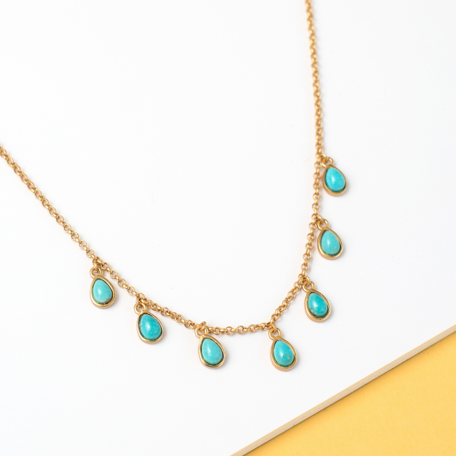 Rise & Shine Turquoise Collar Necklace for Women - Elegant Statement Jewelry for Office, Party & Special Occasions