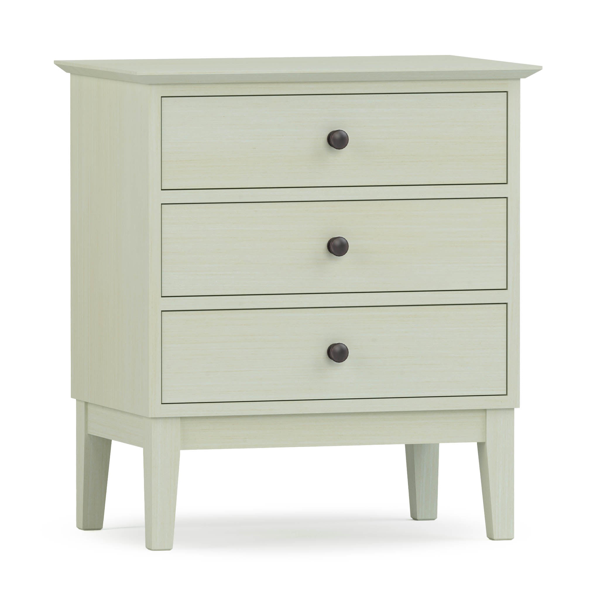 Gable Road 3-Drawer Nightstand - Modern Bedside Table with Storage for Bedroom, Living Room, or Office