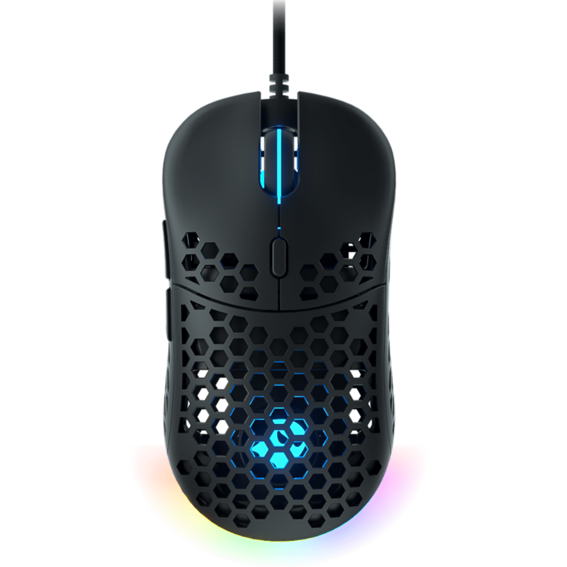 Ghost M1 UltraLight Gaming Mouse - Black | Wired RGB Ergonomic Mouse for PC & Mac | Perfect for FPS, MOBA & Esports Gaming