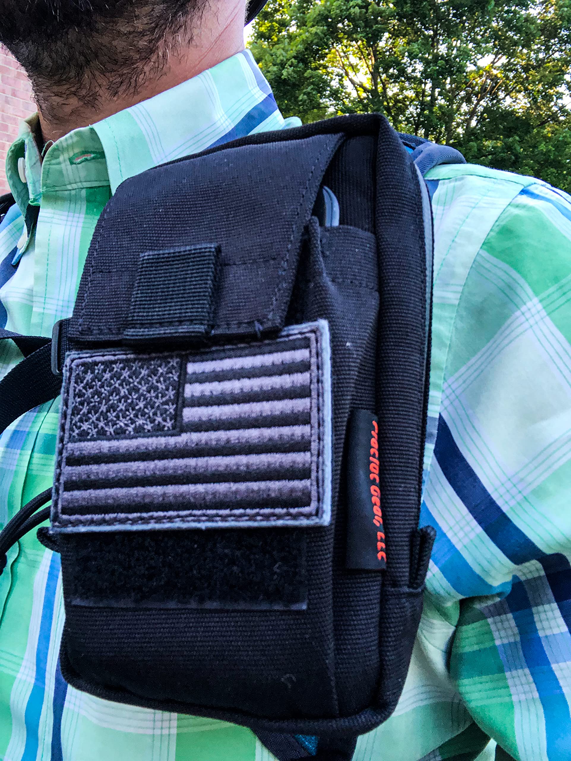 Tactical Molle Phone Pouch for Men - EDC Backpack Clip On for Outdoor & Hiking