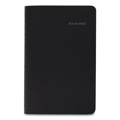 AT A GLANCE® QuickNotes Weekly Block Format Appointment Book 2025 - 8.5 x 5.5 Inch Planner with Black Cover, 12 Months (January to December) - Perfect for Office Scheduling, School Planning & Personal Organization