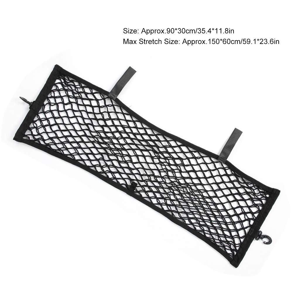 Aramox Car Trunk Organizer - Elastic Cargo Net with Double Layer Design for Secure Luggage Storage - Perfect for SUVs, Sedans, and Road Trips