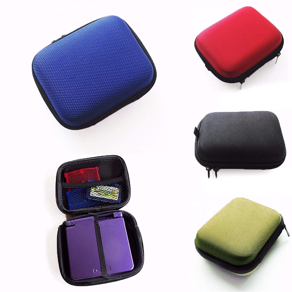 Shockproof & Pressure-Resistant Hard Carry Case for Nintendo Gameboy Advance SP (GBA SP) - Protective Storage Bag in Blue - Perfect for Travel, Gaming On-The-Go & Console Protection