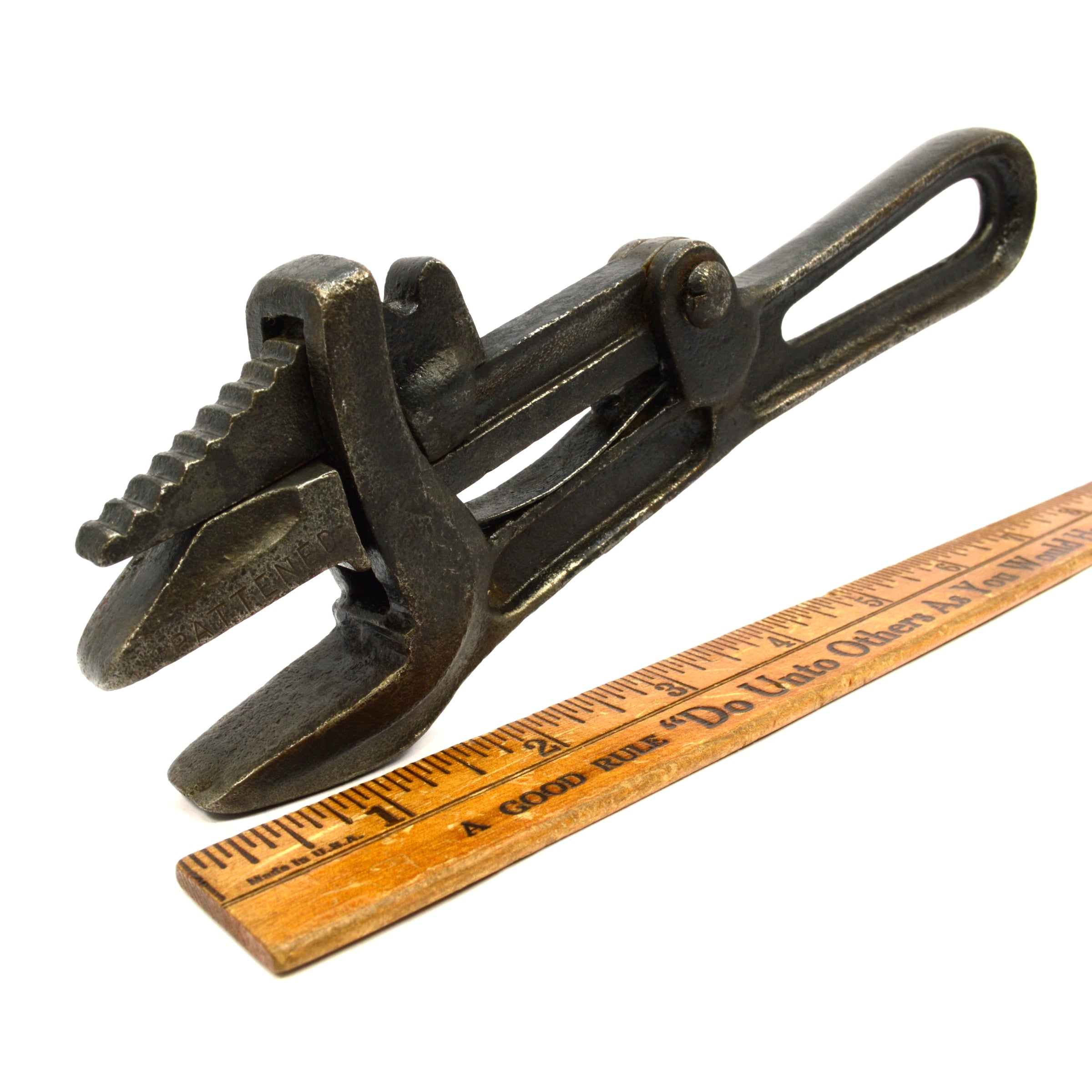 Vintage Quick Adjust Nut Wrench by Vandergrift Co - Patented 1891 with Stamp Error - Perfect for Antique Tool Collectors & Restoration Projects