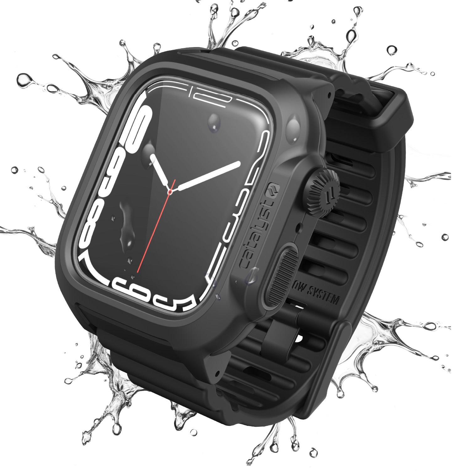 45mm 330ft Waterproof Case with Band for Apple Watch Series 9/8/7 - Durable Protection for Swimming, Diving & Outdoor Sports