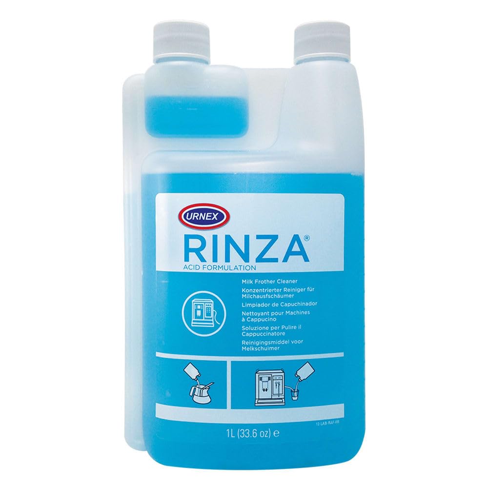 Urnex Rinza Milk Frother Cleaner (6-Pack) - Professional Espresso Machine Cleaning Solution for Coffee Shops & Home Baristas
