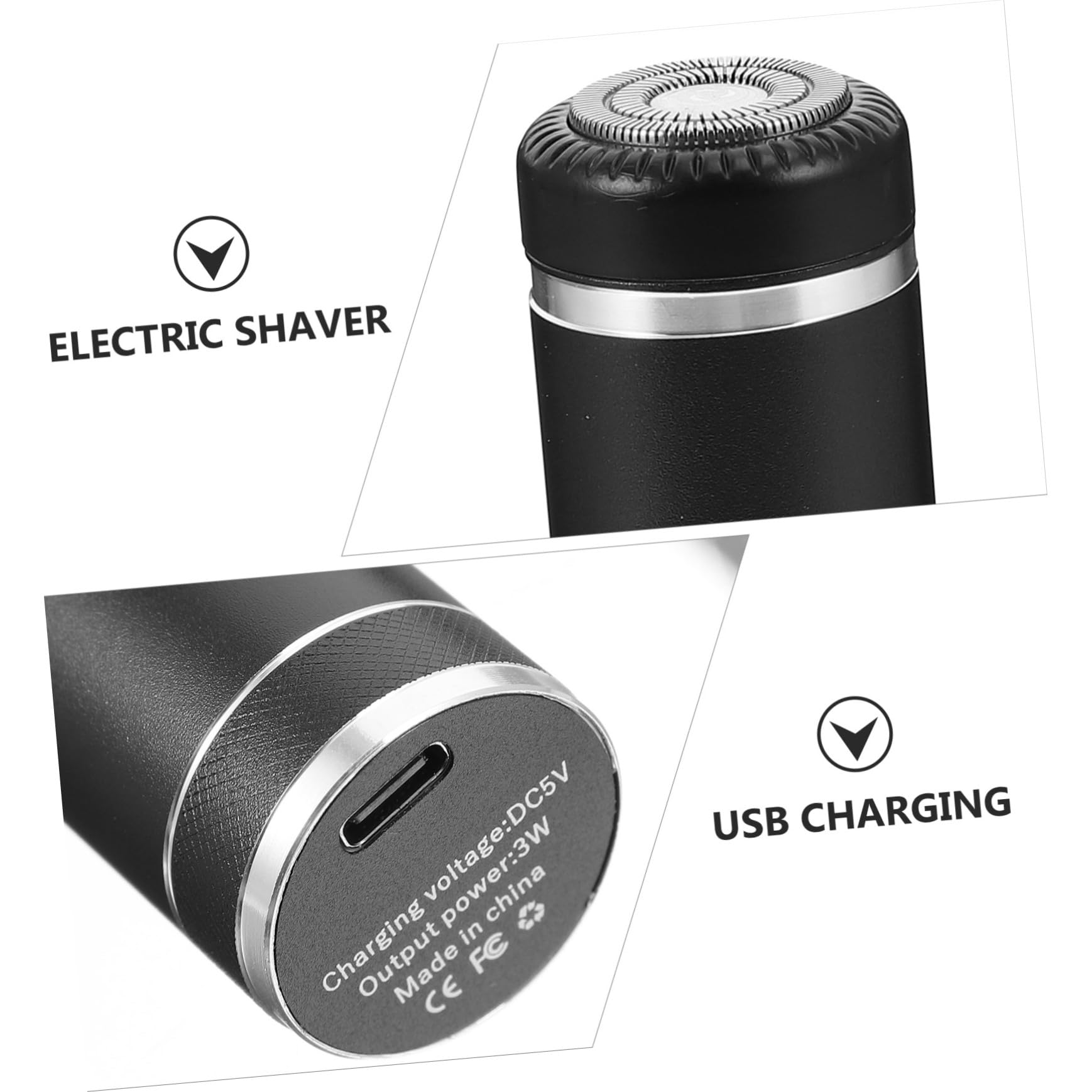 FOMIYES Rechargeable Electric Shaver for Men & Women - Wet/Dry Beard Trimmer & Body Groomer - Perfect for Travel, Gym & Daily Shaving Routine