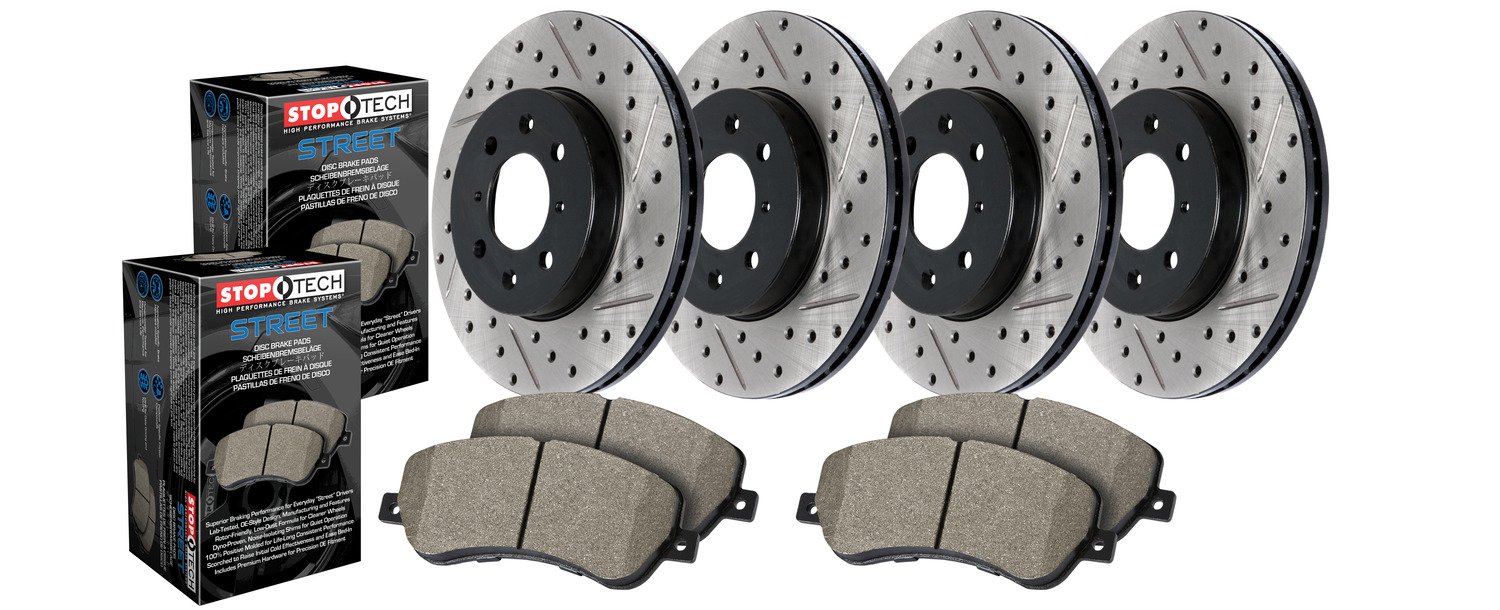 StopTech 935.39011 Street Performance Axle Pack - 1 Pack | High-Performance Brake Kit for Street Cars & Daily Driving