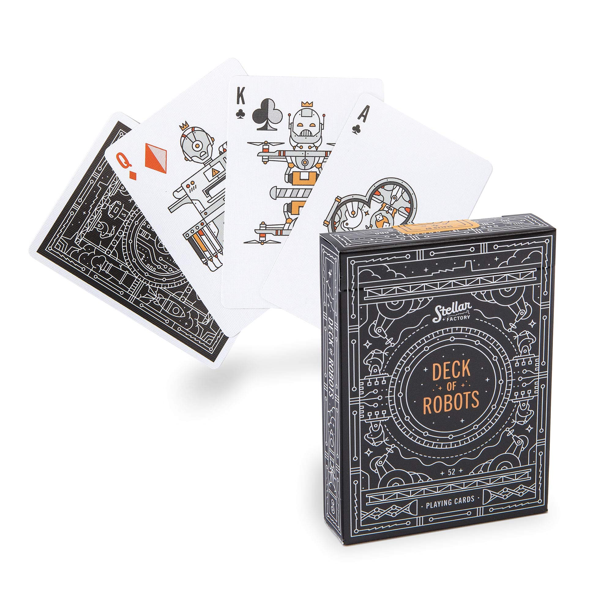 Stellar Factory Robot Playing Cards - Unique Deck Featuring Futuristic Robots | Perfect for Collectors, Card Games & Gifts