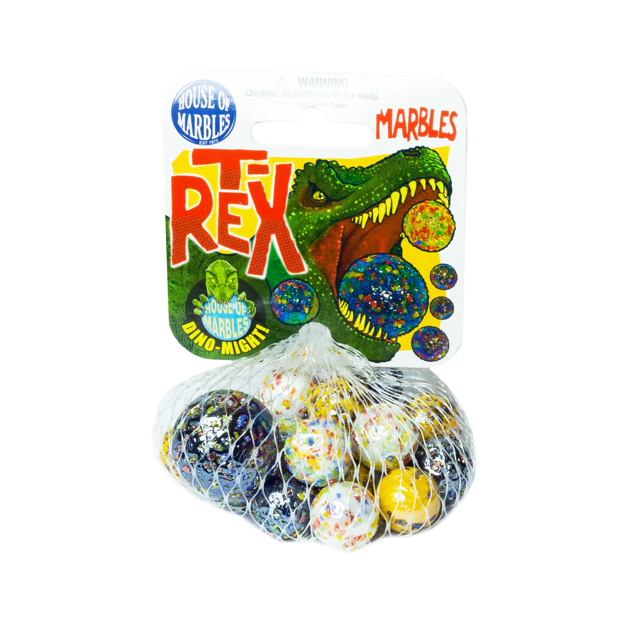 House of Marbles Net Bag of Marbles - Colorful Glass Marbles for Kids Games, DIY Crafts & Home Decor | Perfect for Marble Runs, Sensory Play & Gift Giving