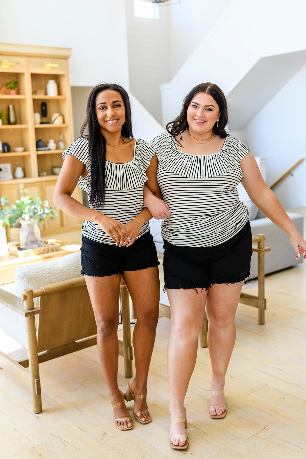 Extra Time Striped Top for Women - Trendy Casual Long Sleeve Shirt for Everyday Wear | Perfect for Office, Date Night & Weekend Outings