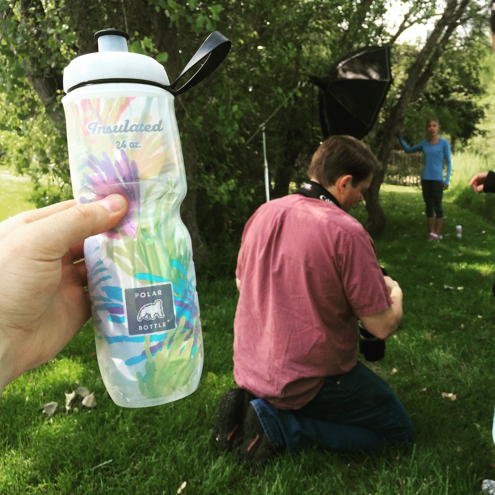 Polar Bottle Artist Series 24oz (710mL) Insulated Water Bottle - BPA Free, Leak Proof, Durable Cycling & Sports Bottle for Gym, Hiking, Running & Outdoor Activities