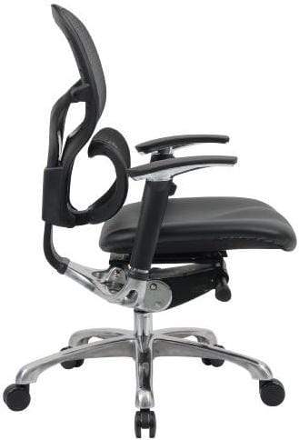 Boss High Back Ergonomic Mesh Office Chair with Adjustable Lumbar Support - Black [B6888 BK] for Home Office, Gaming & Workspace Comfort