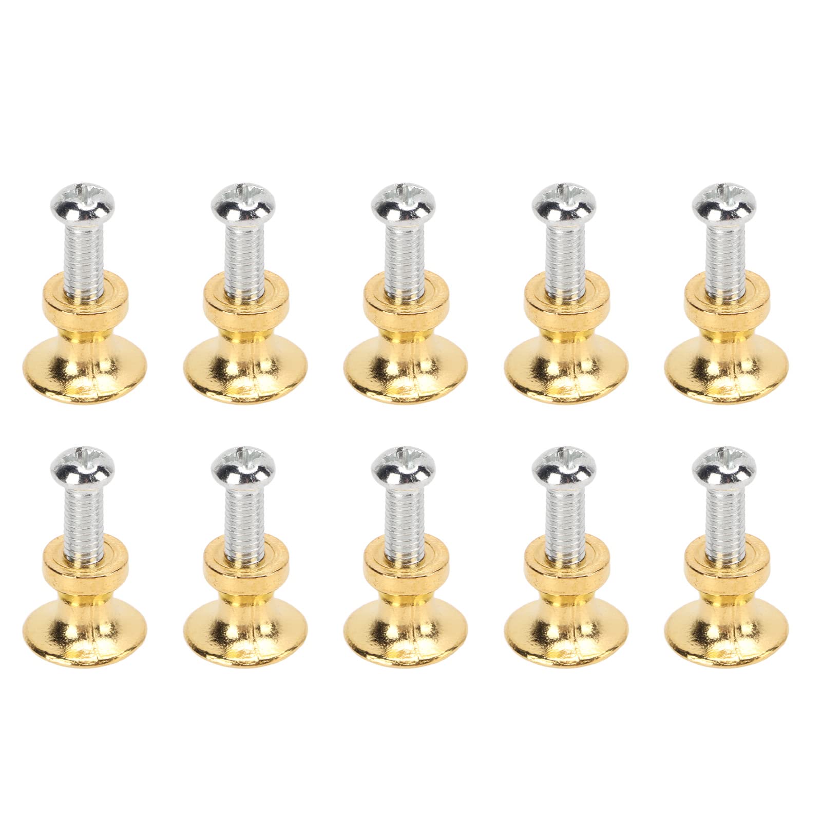 Gold Cabinet Handles 12x11MM - Zinc Alloy Round Drawer Pulls for Kitchen Cabinets, Dressers, Cupboards & Furniture (Antique Gold Finish) - Perfect for Home Renovation, DIY Projects & Cabinet Upgrades