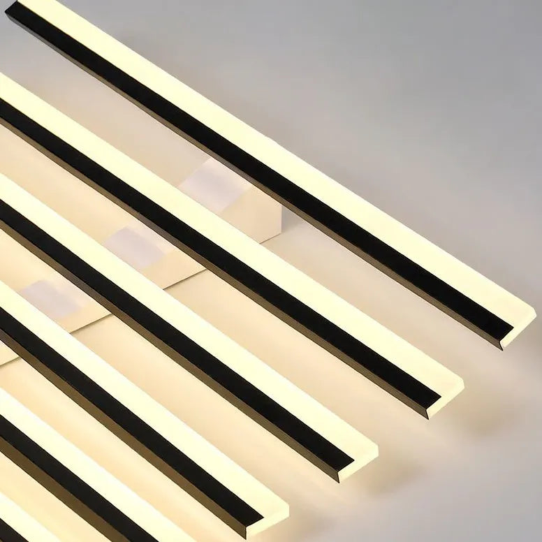 Modern Wavy Slim Tube Ceiling Light - Sleek Minimalist Design for Living Room, Bedroom, or Office Lighting