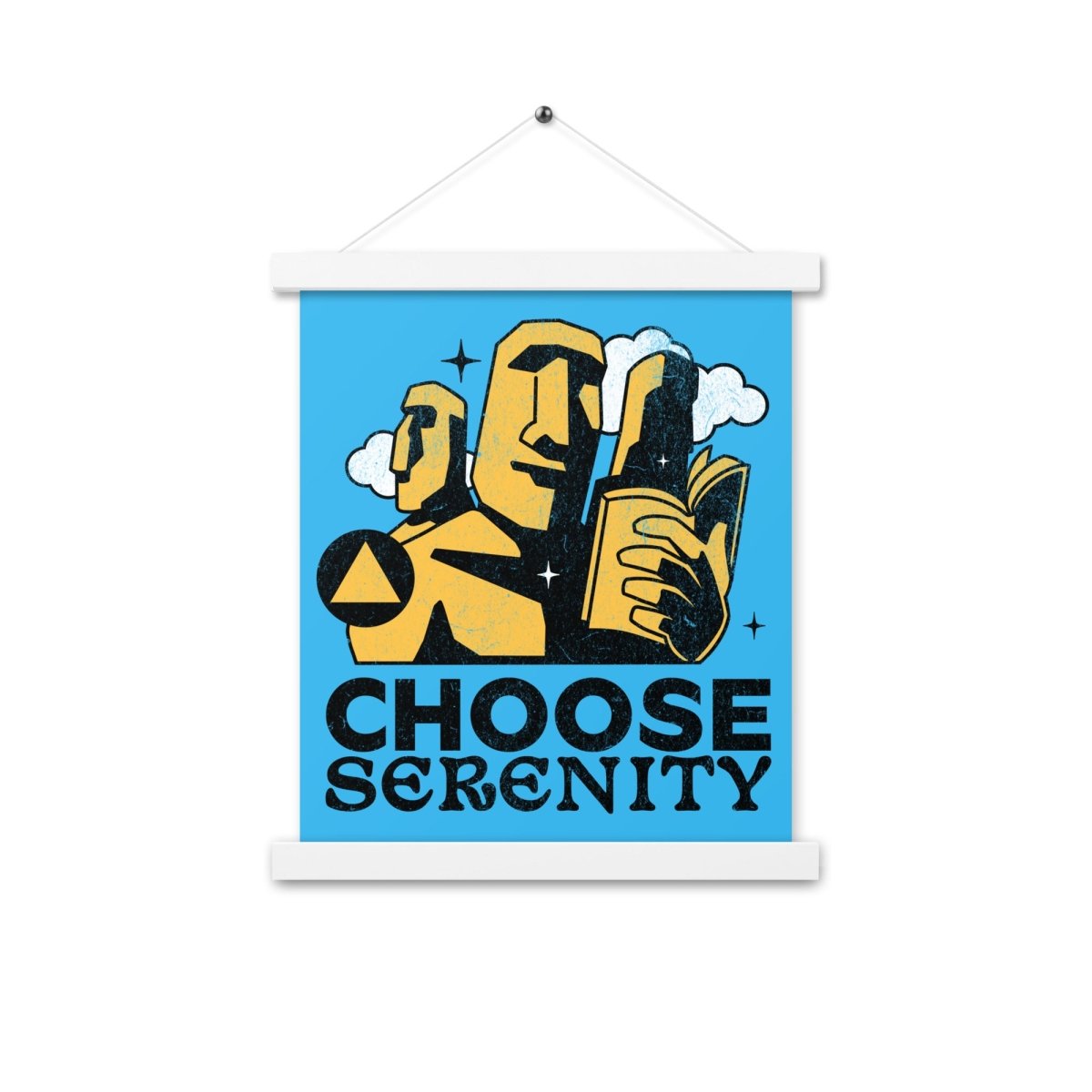 Serenity Wall Art - Premium Framed Poster with Hangers for Home & Office Decor | Perfect for Living Room, Bedroom or Meditation Space