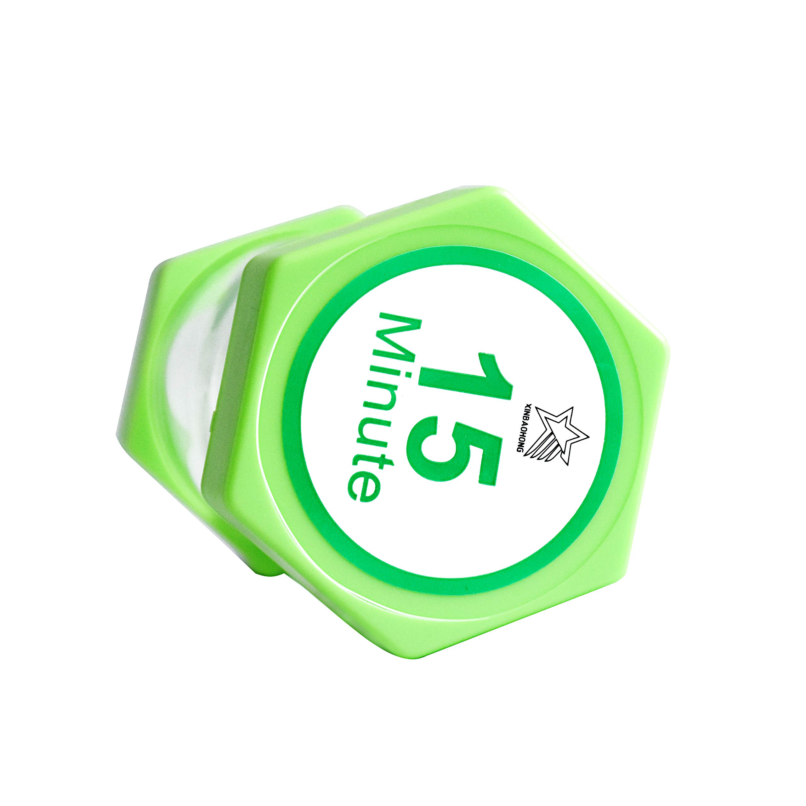 XINBAOHONG 5 & 15 Minute Sand Timer Hourglass - Dual Pack Blue & Green Color Classroom Timer for Kids Games, Home Office, Kitchen Baking, Board Games, Meditation & Productivity Tool (6.3