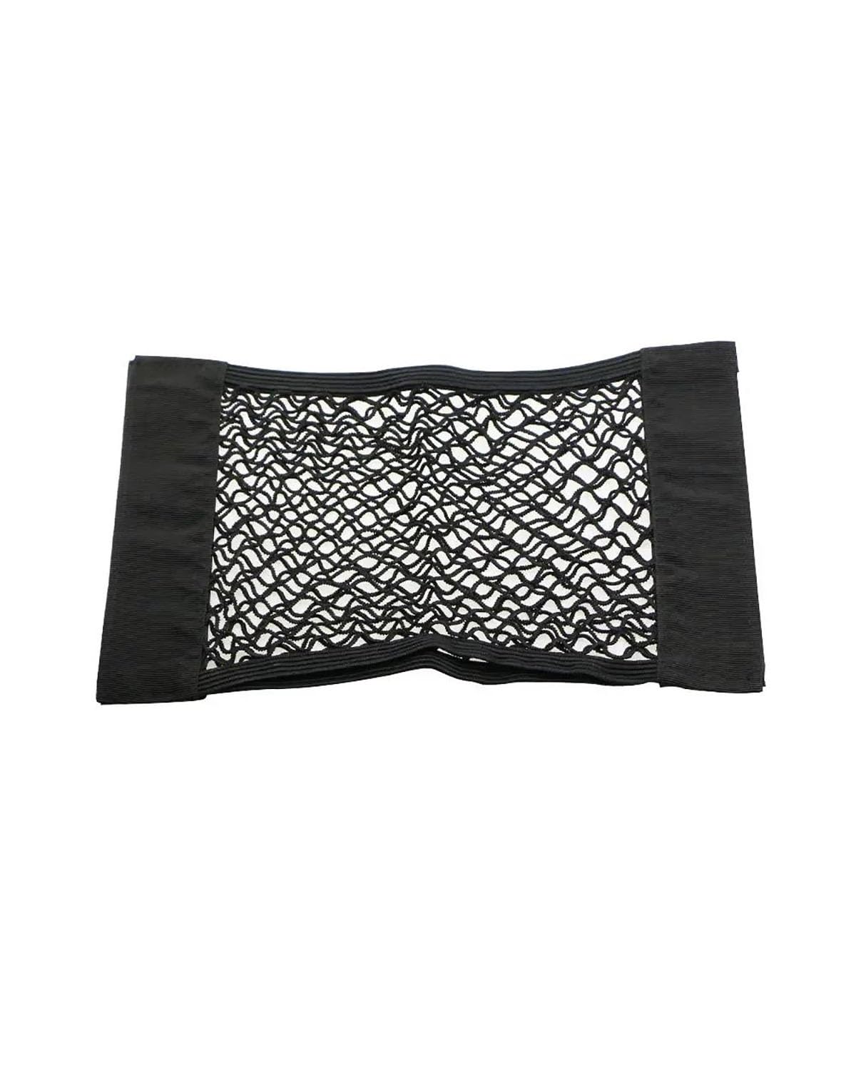 Car Cargo Net Organizer - Heavy Duty Elastic Trunk Storage Net with Magic Adhesive for Rear Seats & Vehicle Storage - Perfect for Road Trips, Grocery Hauling, and SUV Organization