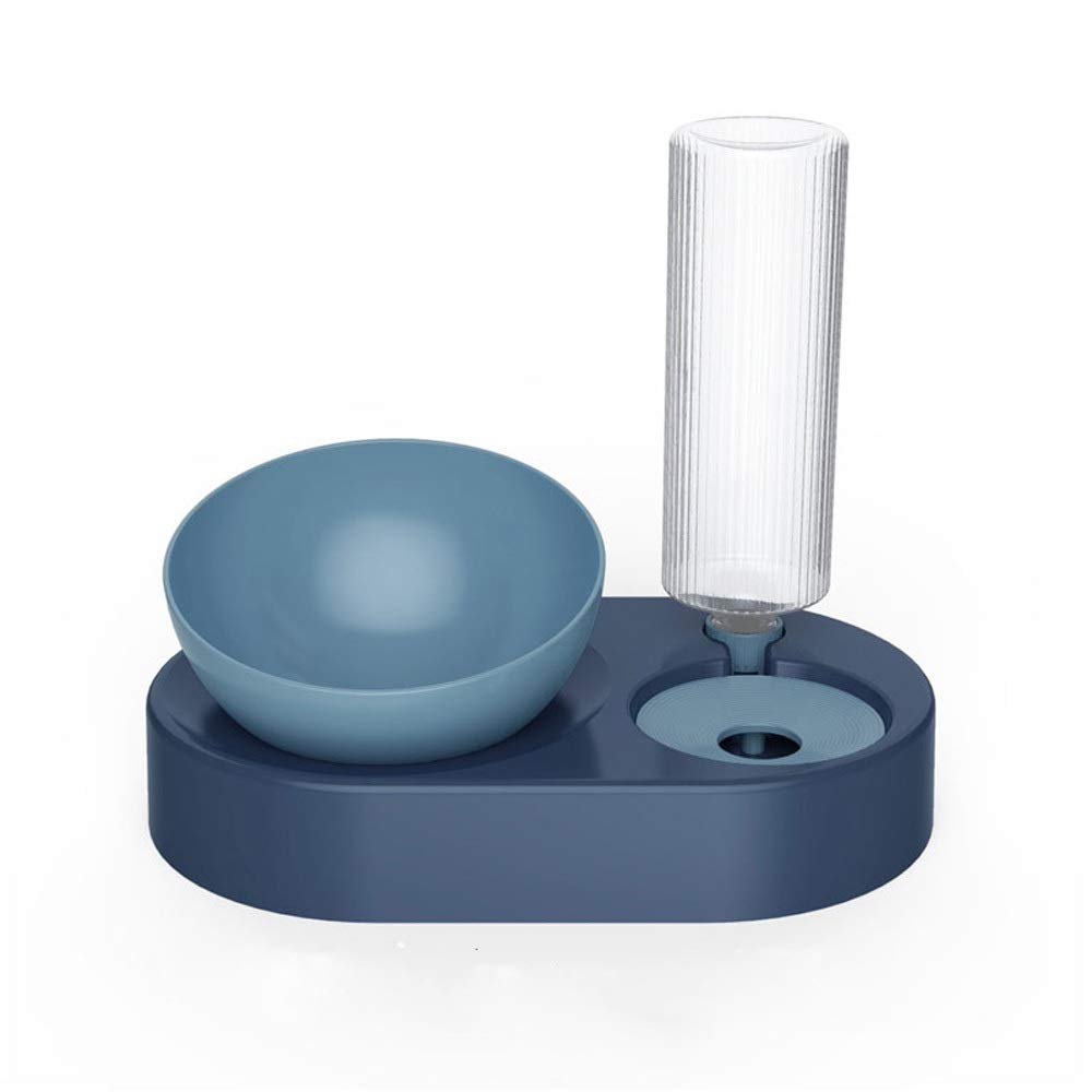 Viinice Automatic Pet Feeder with Double Bowls - Leak-Proof Water Bottle & Neck Protection for Cats and Dogs - Perfect for Travel, Crate Training, and Home Use