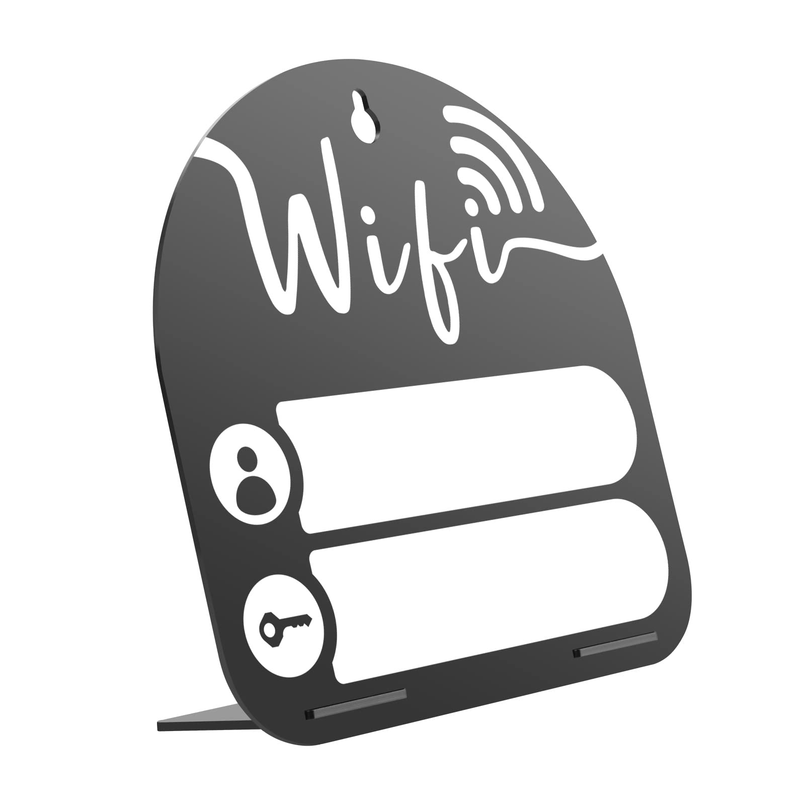 WiFi Password Acrylic Sign - Chalkboard Style Freestanding Table Centerpiece with Acrylic Frame - Perfect for Home, Office, or Business Decor - Great for Coffee Shops, Restaurants, and Wedding Reception Signage