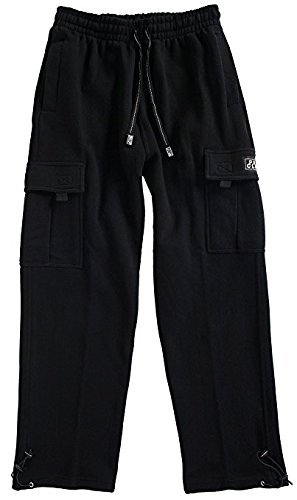 Pro Club Men's Heavyweight Fleece Cargo Pants - Warm Winter Work Pants with Multiple Pockets for Outdoor Activities, Hiking & Casual Wear