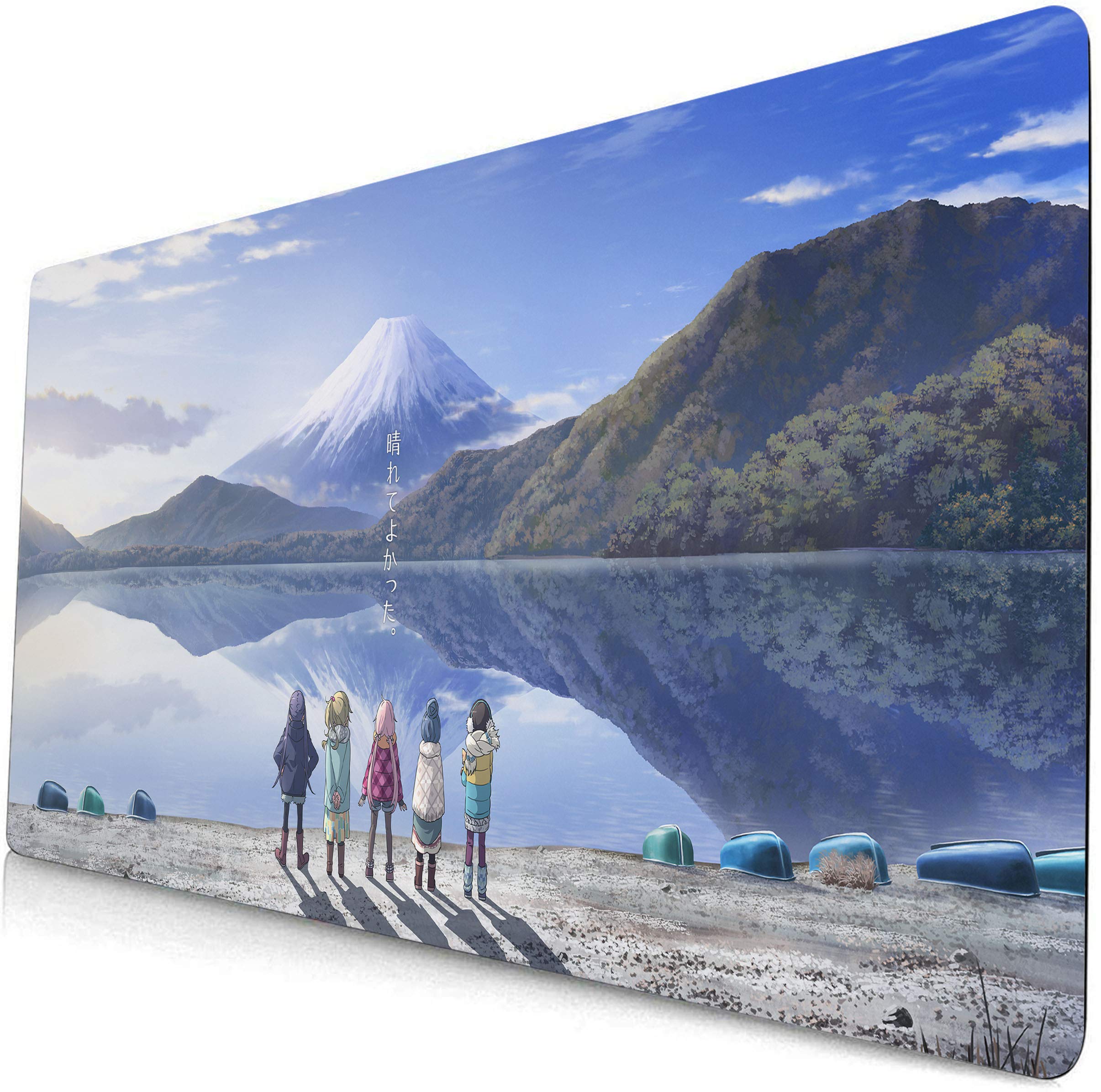 Yuru Camp Anime Mouse Pad - Rin & Nadeshiko Large Gaming Desk Mat (60x35cm) for Computer, Keyboard & Gaming Setup | Perfect for Anime Fans, Office & Gaming Stations
