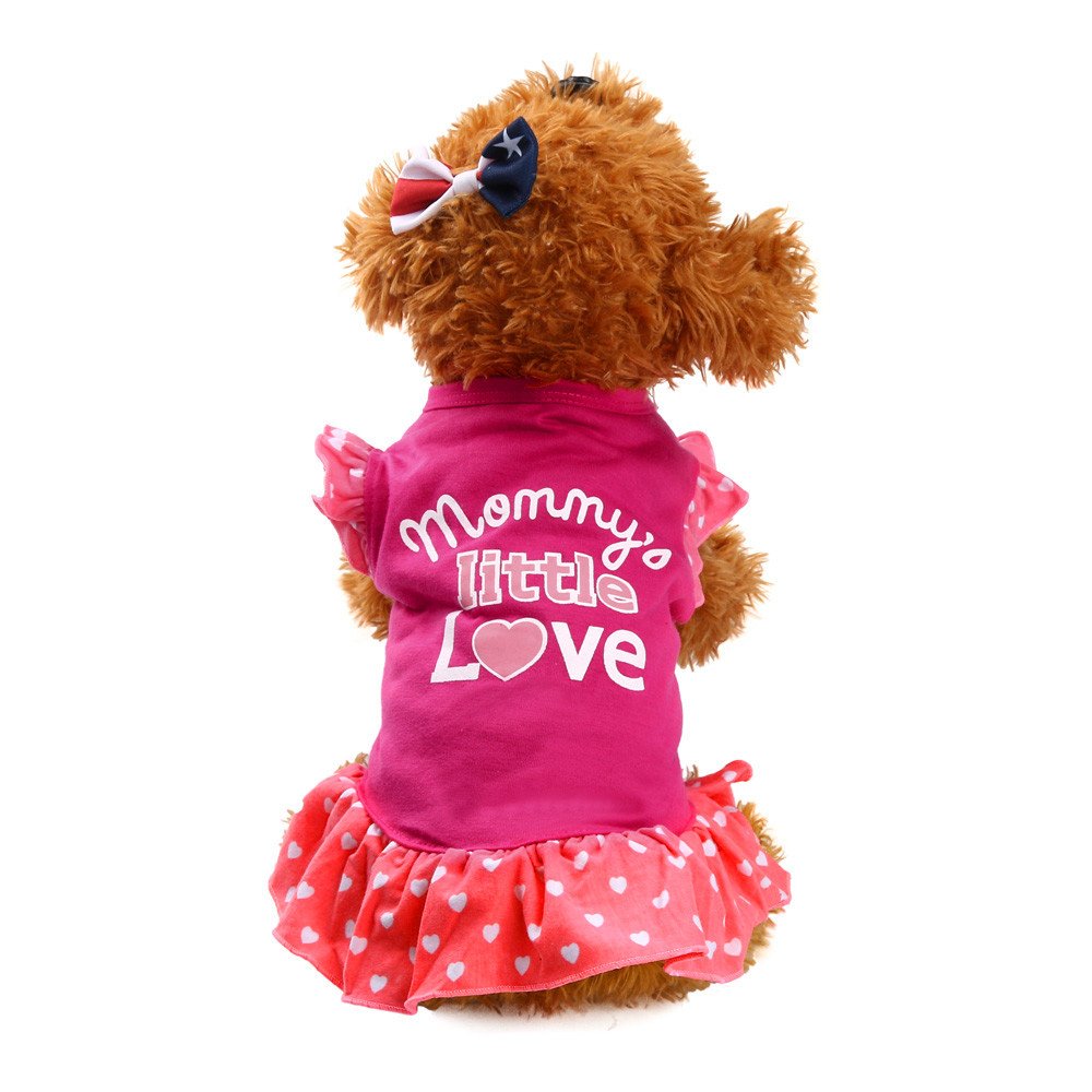 Cute Summer Dog Dress - Pet Apparel for Small Dogs & Puppies - Training & Outdoor