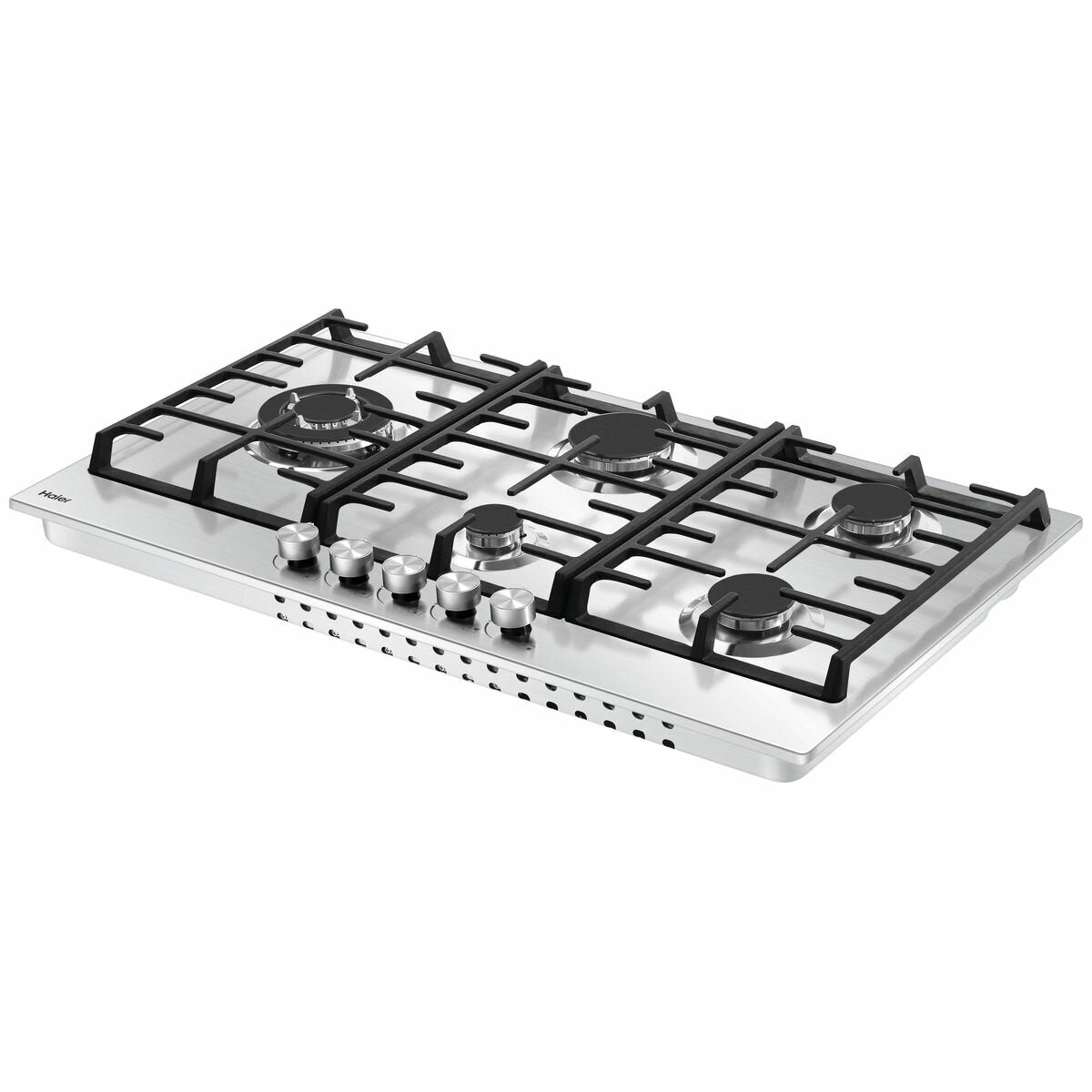 Haier 90cm Stainless Steel Gas Cooktop HCG905WFCX3 - 5 Burner Professional Gas Stove for Home Kitchen, Perfect for Cooking, Boiling & Frying | Durable & Easy to Clean