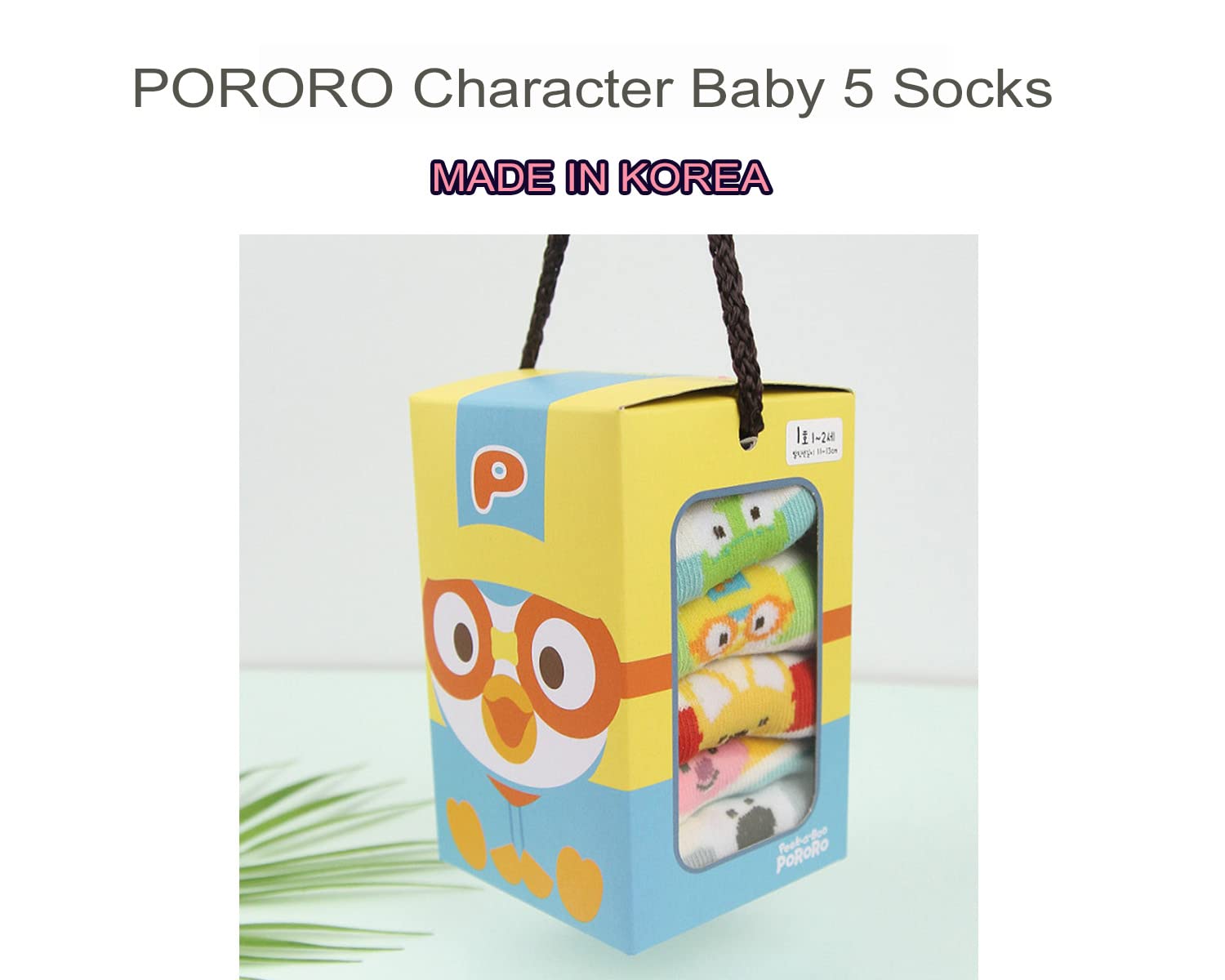 PORORO Kids Socks 5-Pack - Cartoon Character Socks for Boys & Girls - Soft & Comfortable Outdoor Casual Socks for School, Play & Daily Wear