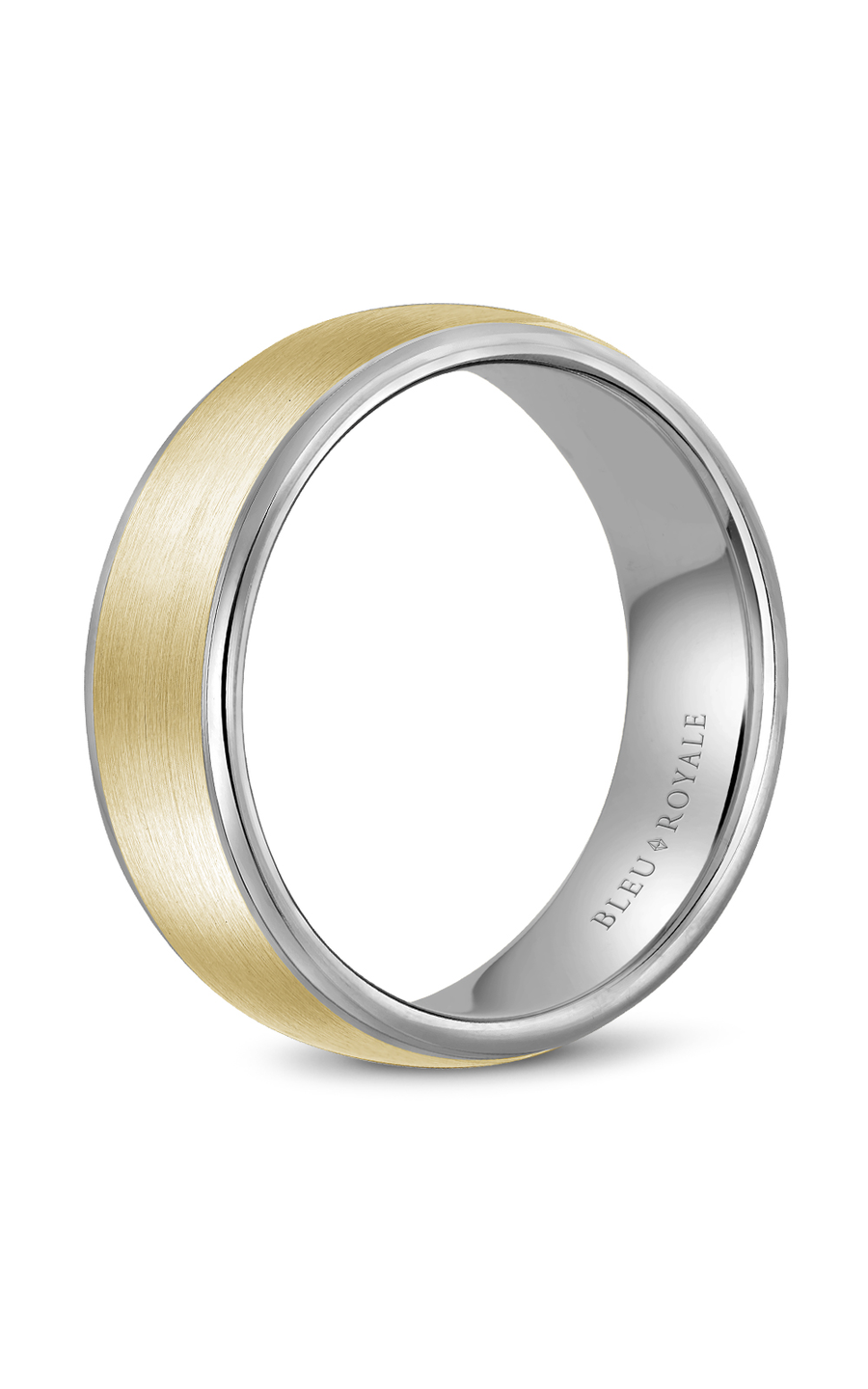 Bleu Royale Men's Wedding Band RYL 058YW75 - 14K Yellow Gold Classic Ring for Groom, Engagement & Anniversary - Perfect for Formal Events & Romantic Occasions
