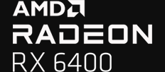 AMD Radeon RX 6400 4GB GDDR6 Gaming Graphics Card - High Performance for 1080p Gaming, Video Editing & Streaming | Desktop PC GPU for Smooth Gameplay & Content Creation